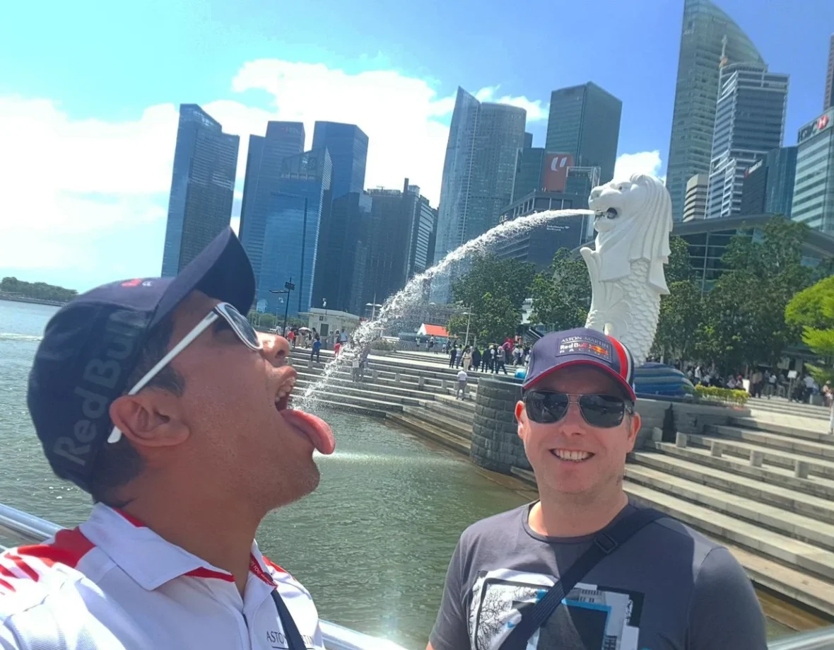 Cruising with Danny and Peter, Holland America Line, Westerdam, Singapore | Singapore Travel Highlights featuring the iconic Merlion Statue, vibrant Chinatown Experience with bustling markets and temples, and a scenic Singapore Skyline Dinner with fresh seafood dining.