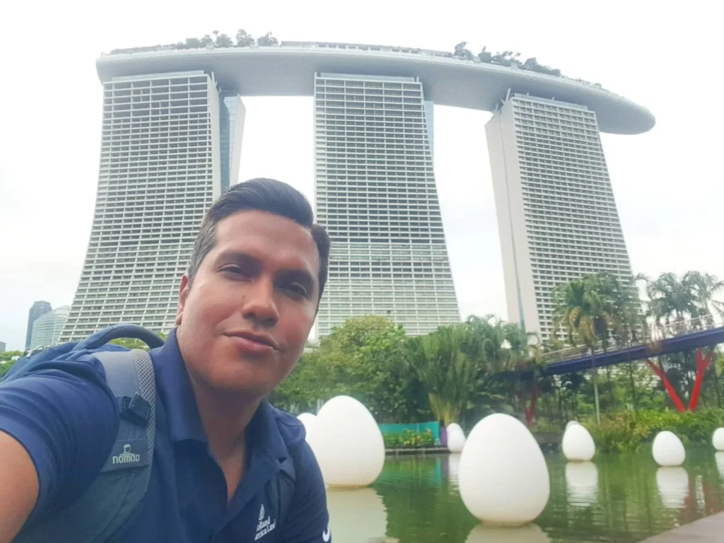 Cruising with Dannay and Peter, Holland America Line, Westerdam, Singapore | Image of Gardens by the Bay's Supertree Grove, Flower Dome Singapore, Cloud Forest Dome, and Changi Airport Jewel with Rain Vortex showcasing Singapore Gardens highlights.