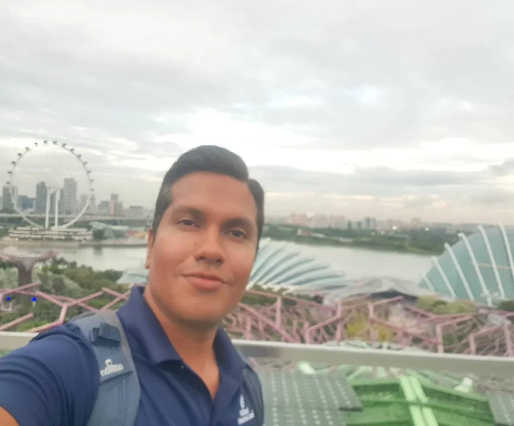 Cruising with Dannay and Peter, Holland America Line, Westerdam, Singapore | Image of Gardens by the Bay's Supertree Grove, Flower Dome Singapore, Cloud Forest Dome, and Changi Airport Jewel with Rain Vortex showcasing Singapore Gardens highlights.