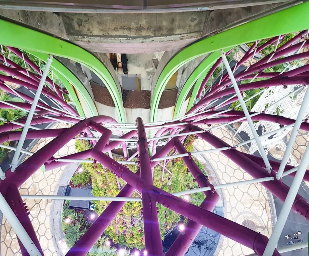 Cruising with Dannay and Peter, Holland America Line, Westerdam, Singapore | Image of Gardens by the Bay's Supertree Grove, Flower Dome Singapore, Cloud Forest Dome, and Changi Airport Jewel with Rain Vortex showcasing Singapore Gardens highlights.