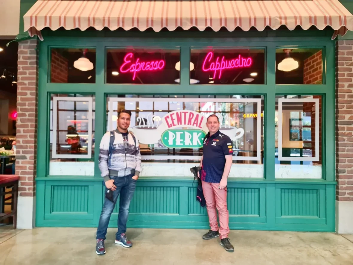 Cruising with Danny and Peter, Holland America Line, Koningsdam, Los Angeles, California, United States | Hollywood Day Trip highlights: A steaming plate of sizzling bacon and freshly brewed coffee sets the stage for an exciting day exploring Los Angeles. Iconic landmarks like the Warner Bros Studio, showcasing Central Perk from Friends and Hogwarts from Harry Potter, bring movie magic to life. The glimmering Hollywood Walk of Fame features brass stars of legends like Marilyn Monroe, captured in crowd-free morning photos along bustling Hollywood Boulevard. The majestic Dolby Theatre dazzles with its Oscar stage and rich stories of Hollywood royalty. The famous Hollywood Sign stands tall against panoramic views of LA, offering a perfect photo backdrop, especially at sunset. Sunset Boulevard pulses with life, trendy cafés, and vibrant local flavors, culminating in a relaxing al fresco dinner under warm California skies. This cinematic adventure encapsulates the glamour, history, and charm of a quintessential Tinseltown experience.