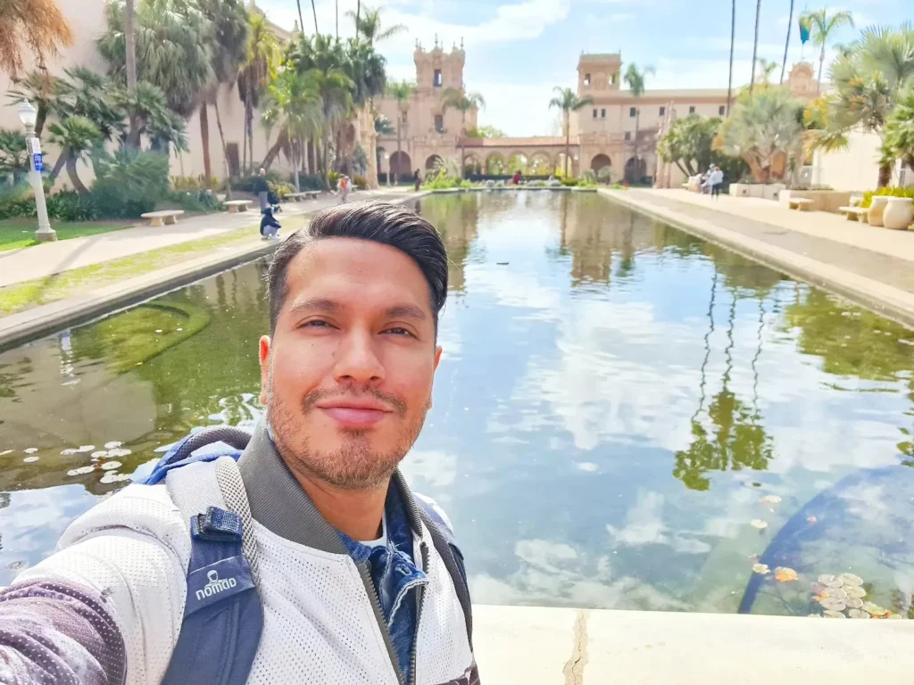 Cruising with Danny and Peter, Holland America Line, Koningsdam, San Diego, California, United States | A vibrant scene from our San Diego Food Tour, featuring a delicious plate of huevos rancheros at a charming Little Italy café, lush gardens and Spanish-influenced architecture in Balboa Park, the imposing USS Midway aircraft carrier museum, and an evening spread of flavorful Mexican dishes, capturing the essence of a Cultural and Culinary Exploration in San Diego.