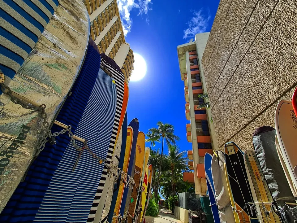 Cruising with Danny and Peter, Holland America Line, Koningsdam, Honolulu, Hawaii, United States | Stunning aerial view of Waikiki Beach from a Hawaii helicopter tour, capturing the turquoise waters, golden sands, and iconic skyline. Majestic Ko'olau Mountains flight showcasing the lush, rugged peaks of Oahu from above. Pearl Harbor aerial view offering a solemn and powerful glimpse of the historic site. Scenic helicopter ride over Hawaii’s coast, revealing the island’s breathtaking landscapes and vibrant colors. An unforgettable Hawaii sightseeing adventure highlighting the beauty of Oahu’s windward coast, north shore, and serene tropical rainforests.