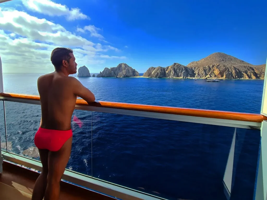 Cruising with Danny and Peter, Holland America Line, Koningsdam. Cabo San Lucas, Mexico | A scenic Cabo San Lucas Sailing adventure showcasing the stunning coastline, vibrant beaches, luxurious yacht charter, and breathtaking sunset views on a Cabo San Lucas boat tour, perfect for a memorable Cabo coastal adventure and Pacific Ocean sailing Cabo experience.