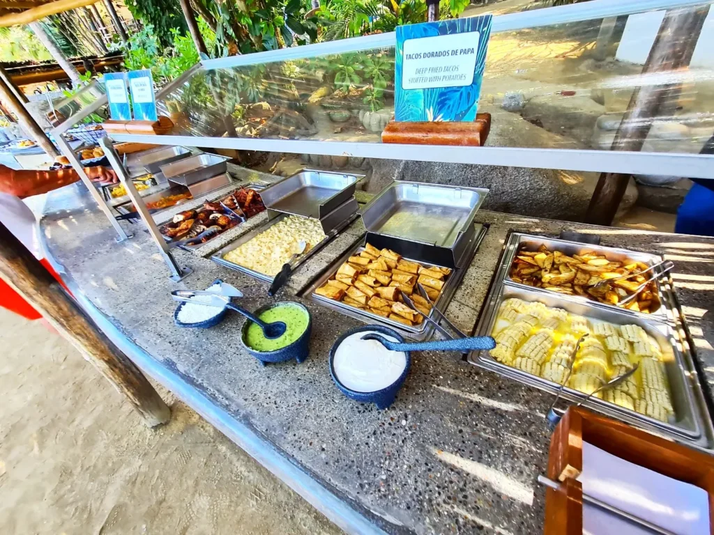 Cruising with Danny and Peter, Holland America Line, Koningsdam, Puerto Vallarta, Mexico | Las Caletas Beach in Puerto Vallarta featuring serene sandy shores, lush tropical greenery, and guests enjoying a relaxing beach day. The scene captures the essence of a secluded beach getaway with clear blue waters, vibrant Mexican cuisine, and the tranquil atmosphere of this hidden gem.