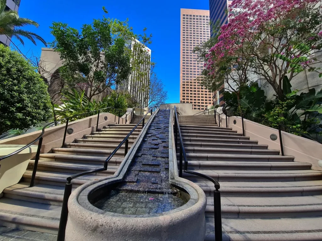 Cruising with Danny and Peter, Holland America Line, Koningsdam, Los Angeles, California, United States | Images of exploring downtown Los Angeles: the historic Angel's Flight railway, vibrant Grand Central Market dining experiences, the architectural beauty of Walt Disney Concert Hall, and engaging Grammy Museum exhibits showcasing the LA art and music scene.