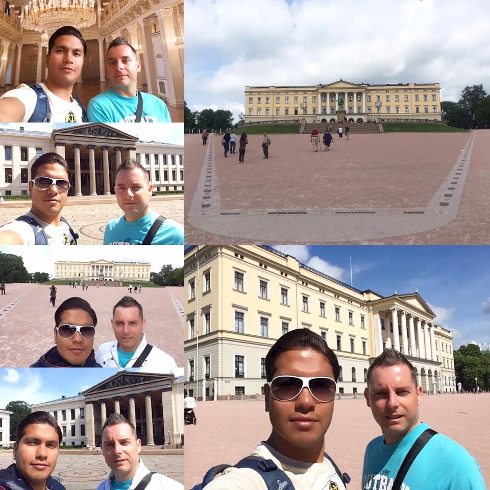 Cruising with Danny and Peter, Holland America Line, Zuiderdam, Oslo, Norway | Breakfast on the Zuiderdam verandah with stunning Norwegian fjord views, a luxurious start to the Norwegian fjords cruise experience. Explore Oslo’s skyline, including the Royal Palace, and enjoy fresh Norwegian salmon at a waterfront restaurant, all while taking in majestic fjord landscapes from the ship.