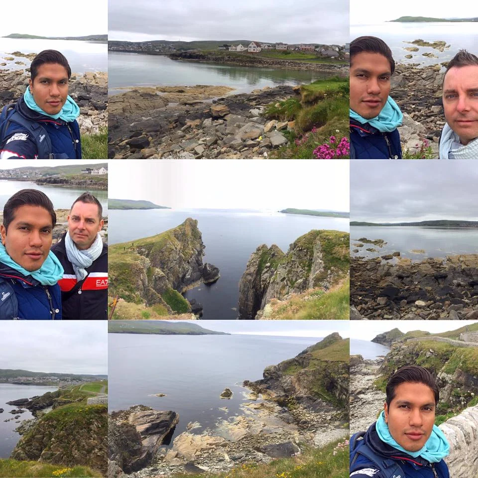 Lerwick Cruise Port: Our Complete Guide + Insider Tips 2026 (Visited Once in 2016 by Danny and Peter) 2 Cruising with Danny and Peter, Holland America Line, Zuiderdam, Lerwick, Shetland Islands, United Kingdom | Stunning view of marvelous nature in Scotland featuring the rugged cliffs and rolling hills of the Shetland Islands scenic beauty. Coastal landscapes showcase breathtaking Scottish landscapes with vibrant flora and fauna of Scotland, while serene waters reflect the essence of a marvelous nature adventure in Shetland Islands. The image captures the wild charm of the picturesque Scottish countryside and the natural wonders that make Scotland's wilderness so captivating.