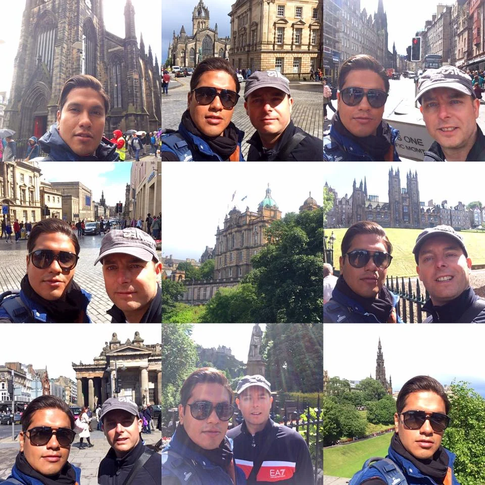 Cruising with Danny and Peter, Holland America Line, Zuiderdam, Edinburgh, Scotland, United Kingdom | Edinburgh Castle with panoramic views, Scottish bagpipers performing, a scenic terrace coffee break with Edinburgh’s skyline, and a British barbecue feast on deck during the Holland America Line Edinburgh Cruise aboard the Zuiderdam.