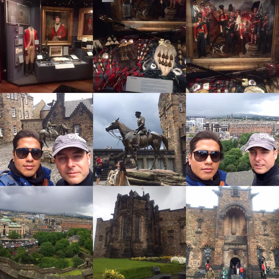 Cruising with Danny and Peter, Holland America Line, Zuiderdam, Edinburgh, Scotland, United Kingdom | Edinburgh Castle with panoramic views, Scottish bagpipers performing, a scenic terrace coffee break with Edinburgh’s skyline, and a British barbecue feast on deck during the Holland America Line Edinburgh Cruise aboard the Zuiderdam.