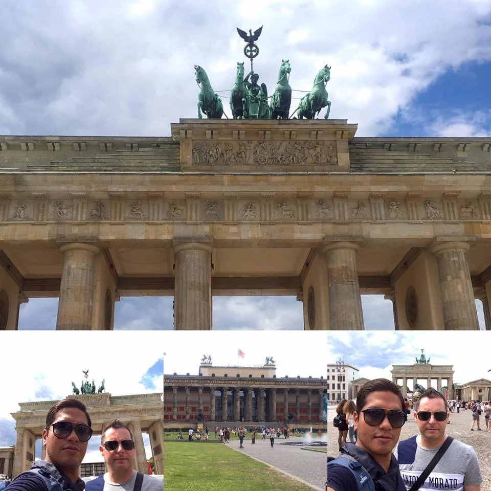 Embarking on an Exclusive Berlin Day Trip from Rostock on Holland America Line 4 Cruising with Danny and Peter, Holland America Line, Zuiderdam, Rostock, Berlin, Germany | Private train journey from Rostock to Berlin featuring scenic German countryside views; exploring Berlin's historical landmarks including Checkpoint Charlie and Brandenburg Gate on an exclusive day trip with Holland America Line.