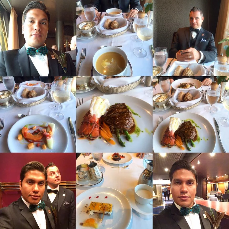 Cruising with Danny and Peter, Holland America Line, Zuiderdam, Kiel, Hamburg, Germany | Stunning views of the Baltic Sea during the Jewels of the Baltic Cruise on the Zuiderdam, showcasing picturesque Scandinavian ports of call, guests celebrating at the Mariner Society lunch, and elegant scenes from the Baltic gala night experience, including a beautifully set dining room and exquisite gourmet dishes.