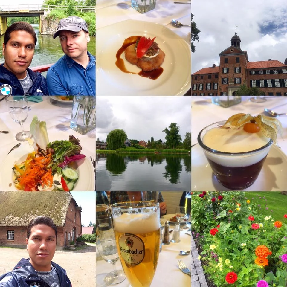 Cruising with Danny and Peter, Holland America Line, Zuiderdam, Kiel, Hamburg, Germany | Stunning views of the Baltic Sea during the Jewels of the Baltic Cruise on the Zuiderdam, showcasing picturesque Scandinavian ports of call, guests celebrating at the Mariner Society lunch, and elegant scenes from the Baltic gala night experience, including a beautifully set dining room and exquisite gourmet dishes.