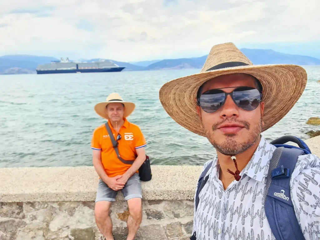 Cruising with Danny and Peter, Holland America Line, Oosterdam, Nafplion, Greece | Explore the ancient ruins of Mycenae and Epidaurus in Greece, featuring the iconic Lion Gate of Mycenae, the tomb of King Agamemnon, and the Epidaurus Theater with its renowned acoustics. Experience the rich cultural heritage of Ancient Greek architecture and discover these UNESCO World Heritage Peloponnese archaeological sites. Complete your journey with stunning views of the Venetian fortress in Náfplion, showcasing Greece's timeless history and architectural marvels.