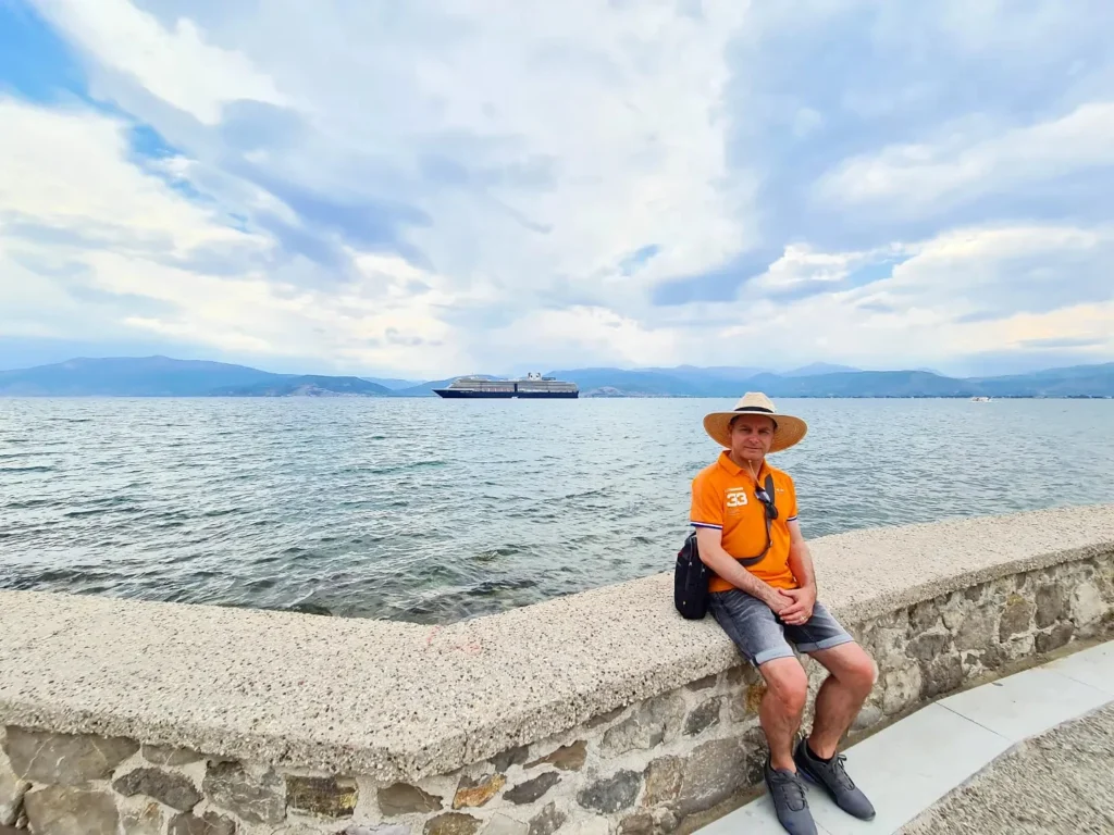 Cruising with Danny and Peter, Holland America Line, Oosterdam, Nafplion, Greece | Explore the ancient ruins of Mycenae and Epidaurus in Greece, featuring the iconic Lion Gate of Mycenae, the tomb of King Agamemnon, and the Epidaurus Theater with its renowned acoustics. Experience the rich cultural heritage of Ancient Greek architecture and discover these UNESCO World Heritage Peloponnese archaeological sites. Complete your journey with stunning views of the Venetian fortress in Náfplion, showcasing Greece's timeless history and architectural marvels.