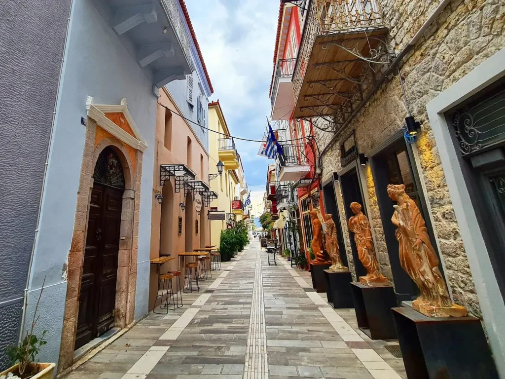 Cruising with Danny and Peter, Holland America Line, Oosterdam, Nafplion, Greece | Explore the ancient ruins of Mycenae and Epidaurus in Greece, featuring the iconic Lion Gate of Mycenae, the tomb of King Agamemnon, and the Epidaurus Theater with its renowned acoustics. Experience the rich cultural heritage of Ancient Greek architecture and discover these UNESCO World Heritage Peloponnese archaeological sites. Complete your journey with stunning views of the Venetian fortress in Náfplion, showcasing Greece's timeless history and architectural marvels.