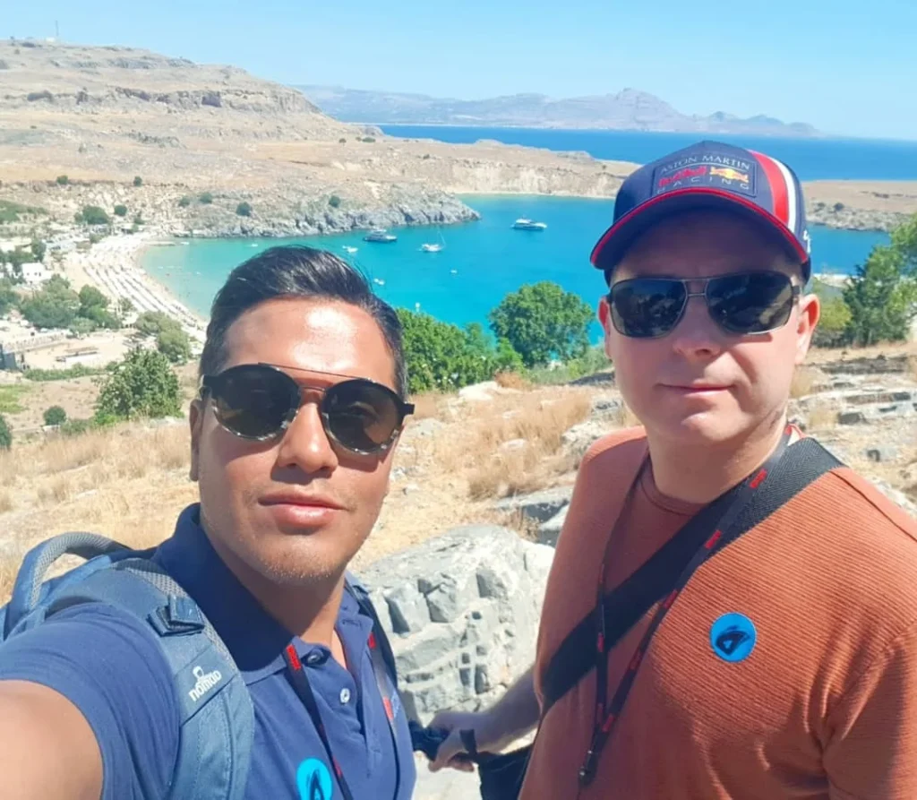 Cruising with Danny and Peter, Holland America Line, Koningsdam, Rhodes, Greece | Exploring Rhodes Greece on an ancient city tour, featuring the medieval streets of Historic Rhodes, the majestic Rhodes Acropolis, and the rich Greek Island History.