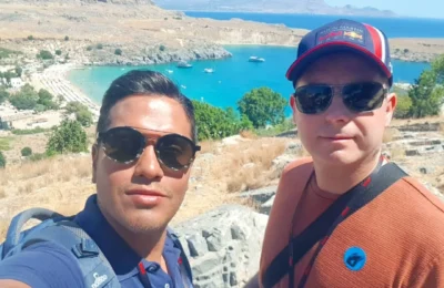 Cruising with Danny and Peter, Holland America Line, Koningsdam, Rhodes, Greece | Exploring Rhodes Greece on an ancient city tour, featuring the medieval streets of Historic Rhodes, the majestic Rhodes Acropolis, and the rich Greek Island History.