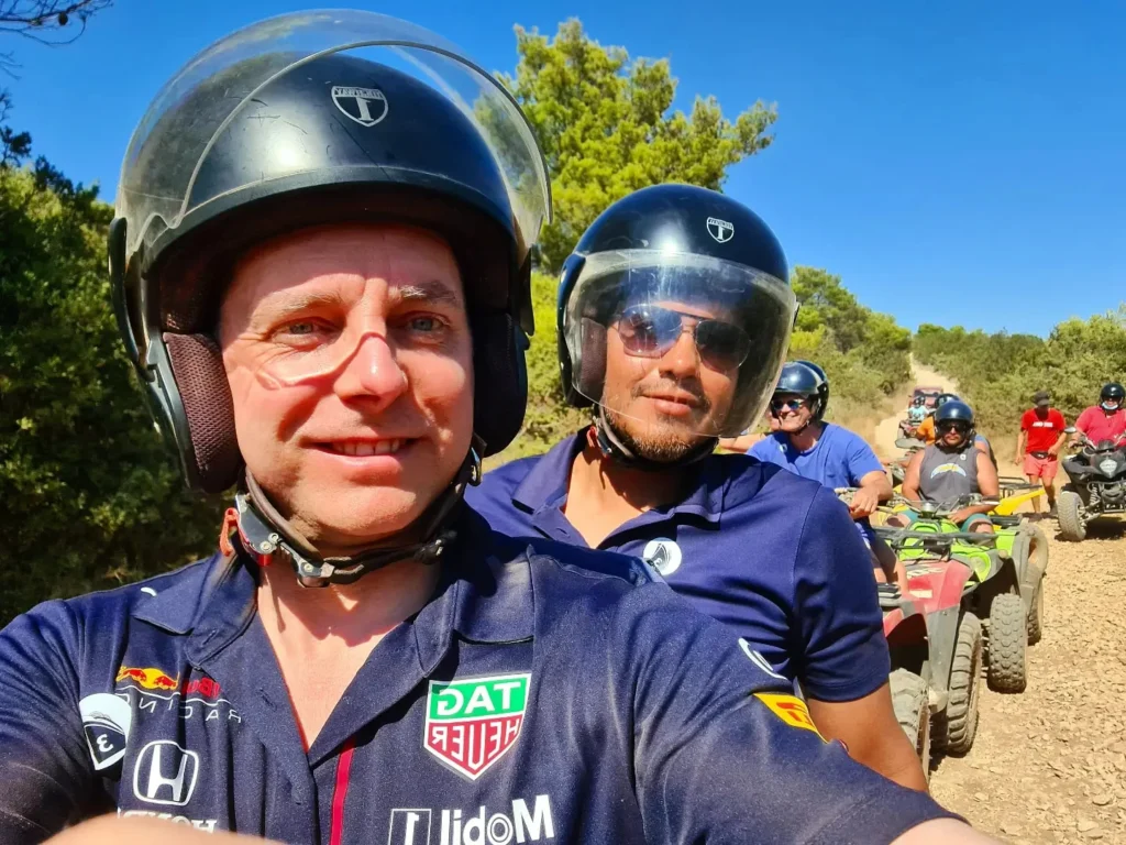 Exploring Split, Croatia: A Day of Adventure and Relaxation 4 Cruising with Danny and Peter, Holland America Line, Oosterdam, Split, Croatia | Quad biking through Split's rugged mountains, enjoying beach activities in Split's crystal-clear Adriatic Sea, and exploring historic landmarks like Diocletian's Palace on a bike taxi tour. Experience the best outdoor activities in Split, Croatia, with thrilling adventures and relaxing moments by the sea.