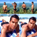 Cruising with Danny and Peter, Holland America Line, Zuiderdam, Argostoli, Cephalonia, Greece | Stunning view of Makris Gialos Beach in Argostoli Greece, showcasing crystal-clear waters of the Ionian Sea, sunbathers enjoying the golden sand, and picturesque Kefalonia island coastline, one of the best beaches in Argostoli Greece, perfect for Mediterranean beach vacations and exploring Kefalonia's natural beauty.