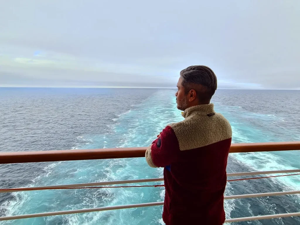 Cruising with Danny and Peter, Holland America Line, Rotterdam, Atlantic Ocean, Sea Day | A luxurious Sushi night MS Rotterdam experience aboard Holland America Line, featuring a variety of fresh sushi dishes like Hamachi, scallop ceviche, seared albacore tuna, and fried soft shell crab sushi, accompanied by cocktails at the Oceanview sushi restaurant with stunning ocean views, showcasing the Best sushi at sea during a memorable Sushi dining aboard MS Rotterdam.