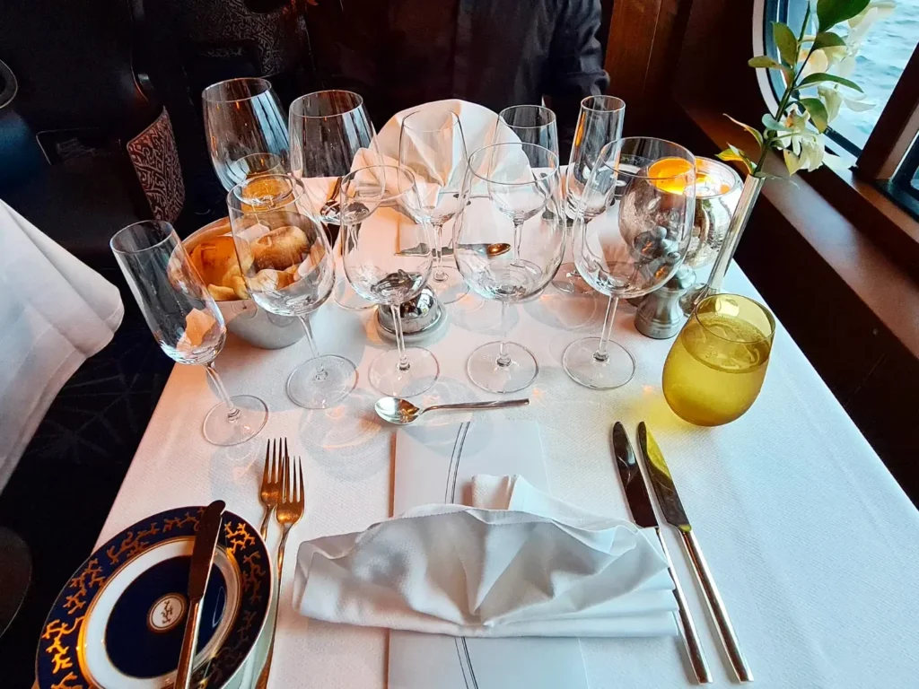 Cruising with Danny and Peter, Holland America Line, Rotterdam, Atlantic Ocean, Sea Day | Guests enjoying the exclusive Cellar Master Dinner aboard Holland America, featuring gourmet dishes, wine pairings, and an unforgettable luxury cruise dining experience.