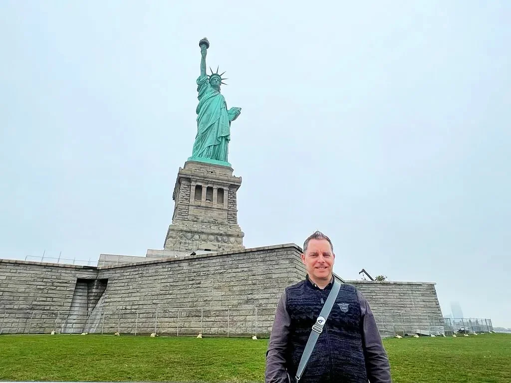 Cruising with Danny and Peter, Holland America Line, Rotterdam, New York, United States | Holland America NYC Cruise 150th Anniversary Celebration, exploring iconic landmarks like the Statue of Liberty and Ellis Island, onboard festivities at World Stage on MS Rotterdam.