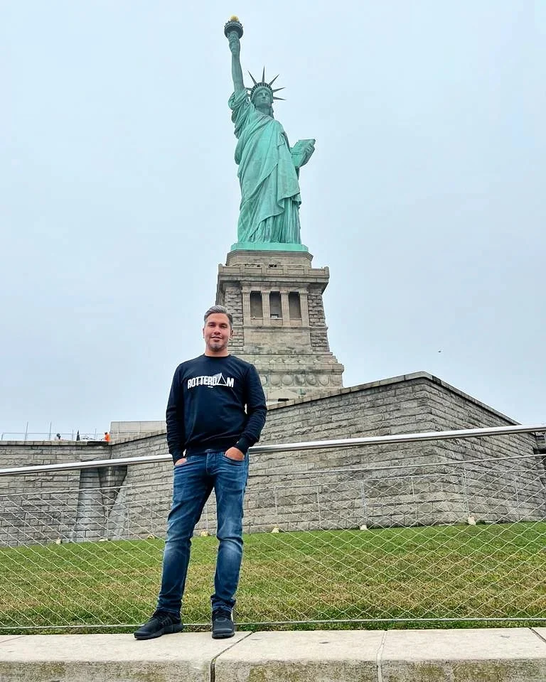 Cruising with Danny and Peter, Holland America Line, Rotterdam, New York, United States | Holland America NYC Cruise 150th Anniversary Celebration, exploring iconic landmarks like the Statue of Liberty and Ellis Island, onboard festivities at World Stage on MS Rotterdam.