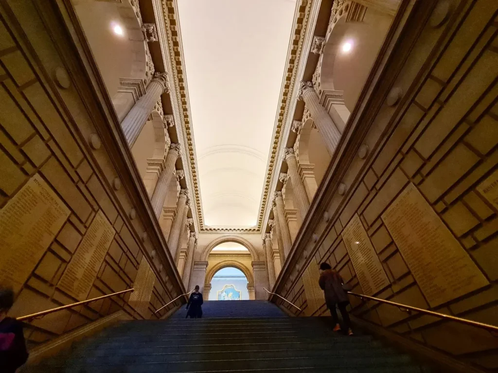 Cruising with Danny and Peter, Holland America Line, Rotterdam, New York, United States | Exploring Central Park New York on a sunny day, with scenic views of iconic landmarks like Bethesda Terrace and Bow Bridge, followed by a cultural visit to The Metropolitan Museum of Art showcasing masterpieces from Rembrandt, Van Gogh, and more.