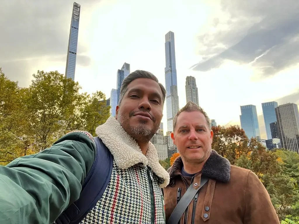 Cruising with Danny and Peter, Holland America Line, Rotterdam, New York, United States | Exploring Central Park New York on a sunny day, with scenic views of iconic landmarks like Bethesda Terrace and Bow Bridge, followed by a cultural visit to The Metropolitan Museum of Art showcasing masterpieces from Rembrandt, Van Gogh, and more.