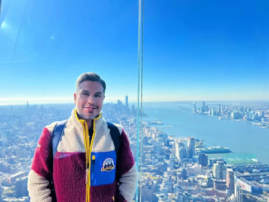 Cruising with Danny and Peter, Holland America Line, Rotterdam, New York, United States | New York Broadway experience with front row seats at Chicago on Broadway, featuring Angelica Ross as Roxie, stunning views from The Edge observation deck NYC, the iconic Hudson Yards Vessel, and a scenic stroll through High Line and Little Island. The vibrant Times Square at night and a delicious Chelsea Market food tour complete this unforgettable adventure.