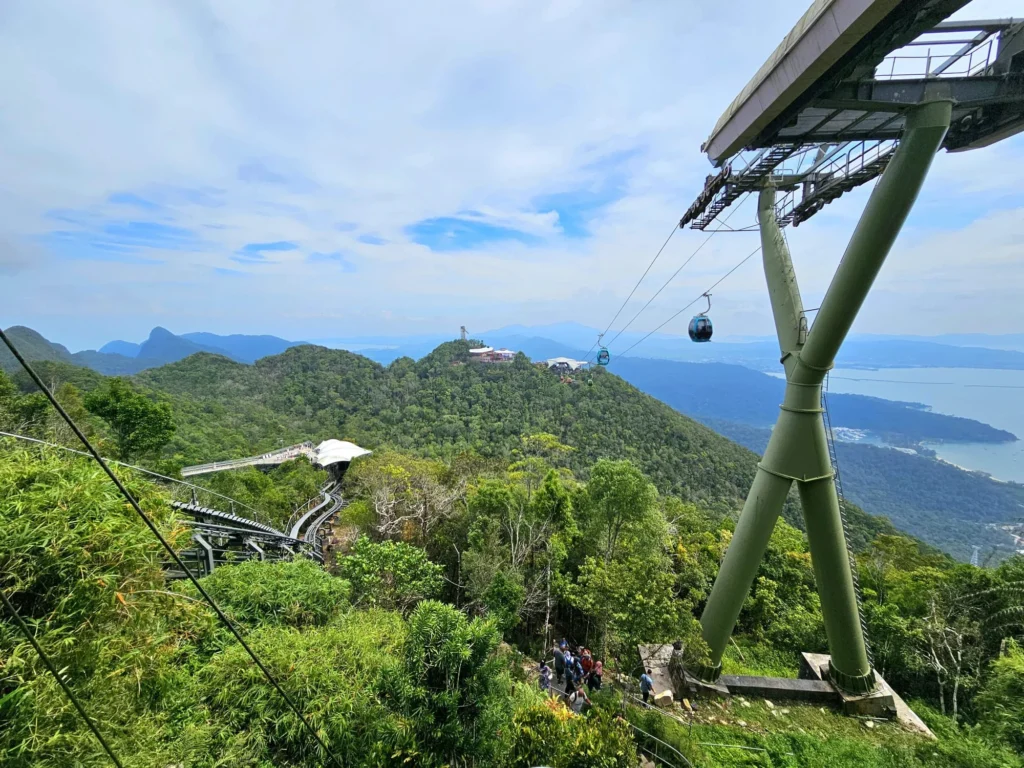 Cruising with Danny and Peter, Holland America Line, Westerdam, Porto Malai, Langkawi, Malaysia | Scenic views of Porto Malai Marina with yachts, private boat cruising through Kilim Karst Geoforest's mangroves, majestic eagles soaring above, and panoramic vistas from the Langkawi Sky Bridge and Cable Car overlooking lush rainforests and the Andaman Sea during a Langkawi Day Trip.
