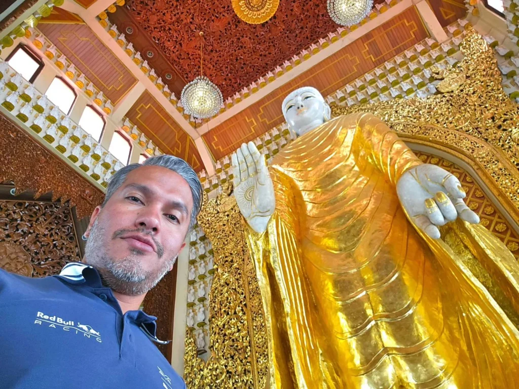 Cruising with Danny and Peter, Holland America Line, Westerdam, Penang, Malaysia | Explore Penang’s cultural treasures with the Kek Lok Si Temple’s intricate pagoda, Wat Chaiya Mangkalaram’s colossal reclining Buddha, Dhammikarama Burmese Temple’s golden structures, the ornate interior of Pinang Peranakan Mansion, the lush greenery of Penang Botanical Gardens, and the breathtaking panoramic views from Penang Hill.