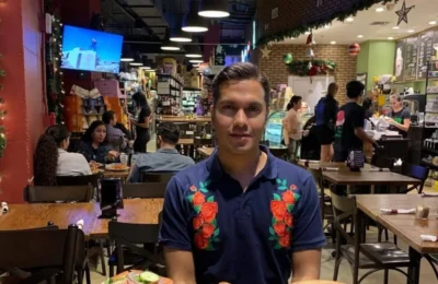 Cruising with Danny and Peter, Holland America Line, Zuiderdam, Miami, United States | Panoramic views of Downtown Miami skyline, vibrant city streets filled with art and culture, and a fine dining experience at Friend's Bistro during an unforgettable Downtown Miami Adventure.