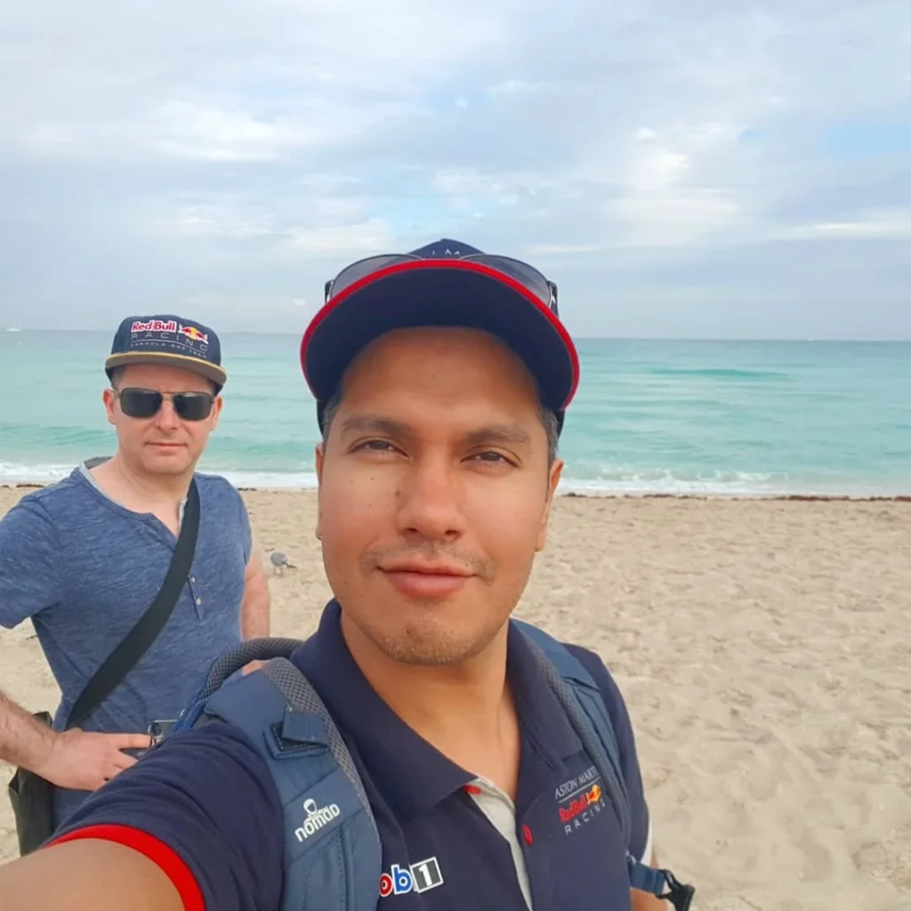 Cruising with Danny and Peter, Holland America Line, Zuiderdam, Miami, United States | Scenic Miami Beach bike ride along Ocean Drive, featuring cyclists on the South Beach bike path with views of Art Deco buildings, the boardwalk, and North Beach.