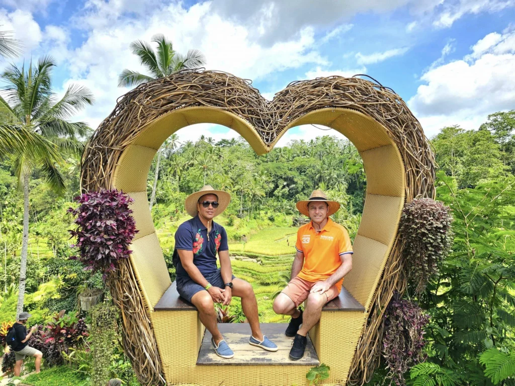 Cruising with Danny and Peter, Holland America Line, Westerdam, Benoa, Denpasar, Bali, Indonesia, Bali Cultural Adventures Westerdam | Sunset over Benoa Beach, lush Tegalalang Rice Terraces, playful Ubud Monkey Forest, Traditional Balinese Dance at Ubud Royal Palace, and Coffee Luwak Tasting at a plantation—showcasing the Best Places to Visit in Bali from Indonesian Cruise Ports on a Westerdam trip, blending Balinese Culture, nature, and flavor in a Bali Travel Guide for unforgettable Bali Sightseeing.