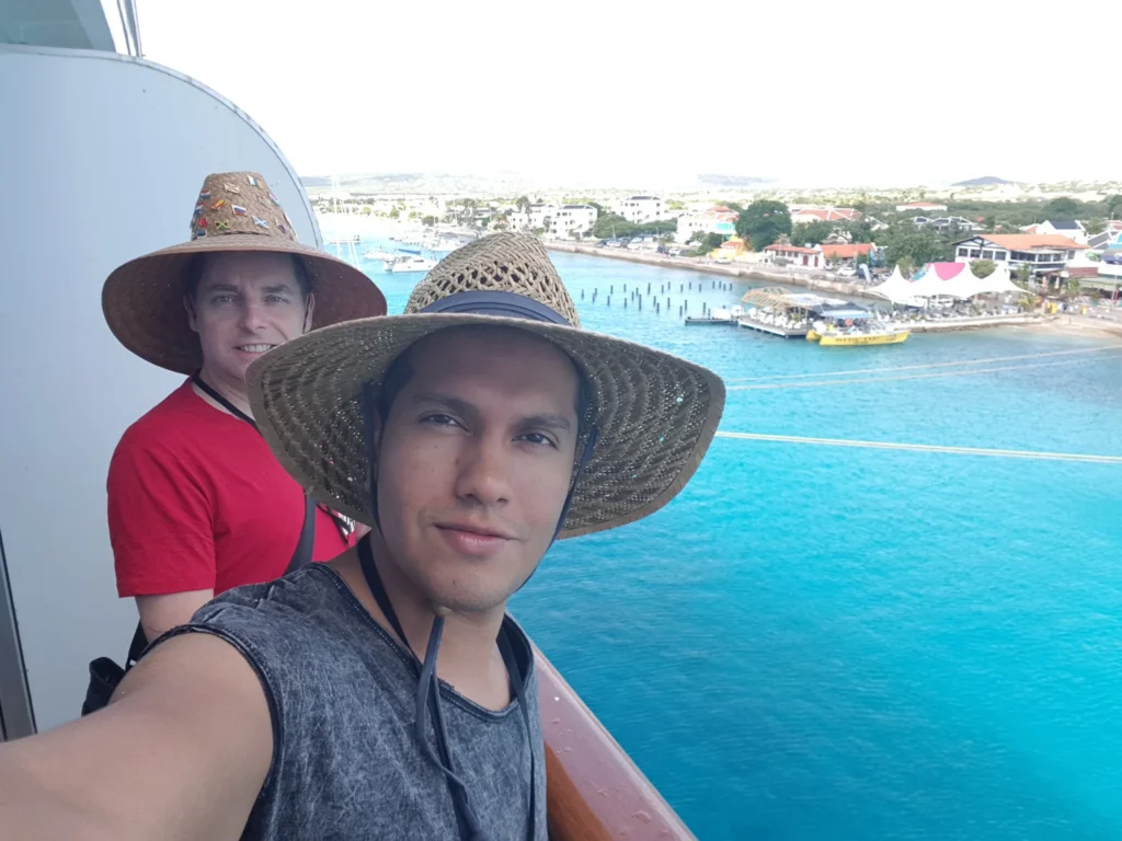 Cruising with Danny and Peter, Holland America Line, Zuiderdam, Kralendijk, Bonaire | A vibrant underwater scene showcasing colorful coral reefs and diverse marine life during a snorkeling adventure in Kralendijk, Bonaire, with tropical waters inviting exploration.