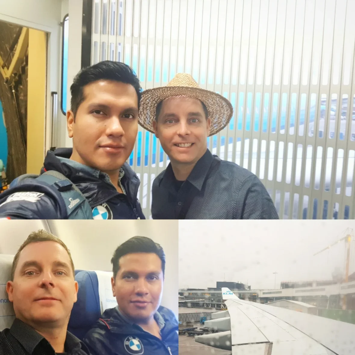 Cruising with Danny and Peter, Holland America Line, Nieuw Amsterdam, Miami, Florida, United States | Passengers enjoy a gourmet KLM in-flight meal featuring Dutch cheeses and elegant presentation, served by friendly cabin crew on the flight from Amsterdam to Miami. The well-presented dining setup and varied food menu highlight the airline's culinary excellence and exceptional service.