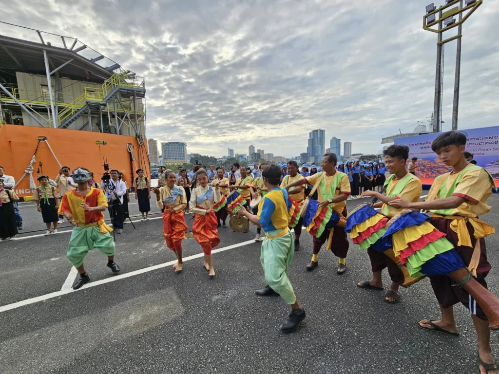Cruising with Danny and Peter, Holland America Line, Westerdam, Sihanoukville, Cambodia, Cambodia Coastal Exploration | Golden sands and turquoise waves at Sihanoukville Beaches, busy Le Kep Crab Market with fresh crab and Kampot pepper, lush green vines at Kampot Pepper Farms, elegant French Colonial Architecture along Kampot riverside, and grilled fish with Kampot pepper at Fresh Seafood Cambodia stall—all captured during an unforgettable Cambodia Coastal Exploration and Cambodia Coastal Cultural Adventure with Holland America Westerdam in Cambodia’s coastal towns.