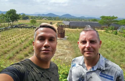 Cruising with Danny and Peter, Holland America Line, Westerdam, Sihanoukville, Cambodia, Cambodia Coastal Exploration | Golden sands and turquoise waves at Sihanoukville Beaches, busy Le Kep Crab Market with fresh crab and Kampot pepper, lush green vines at Kampot Pepper Farms, elegant French Colonial Architecture along Kampot riverside, and grilled fish with Kampot pepper at Fresh Seafood Cambodia stall—all captured during an unforgettable Cambodia Coastal Exploration and Cambodia Coastal Cultural Adventure with Holland America Westerdam in Cambodia’s coastal towns.