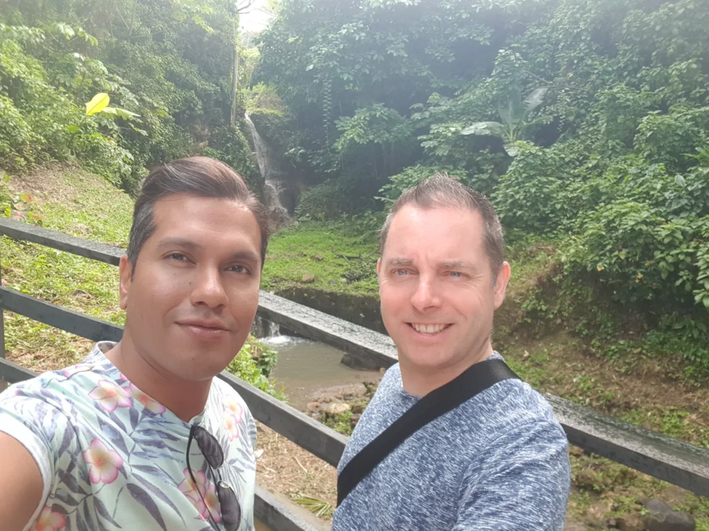 Cruising with Danny and Peter, Holland America Line, Zuiderdam, Castries, Saint Lucia | Castries Nature Expedition showcasing St. Lucia’s Black Sand Beach and Drive-In Volcano tour; includes scenic Caribbean black sand coastline, geothermal attractions with sulfur springs and mud pools, and volcanic crater views, offering an immersive St. Lucia eco-tour experience.