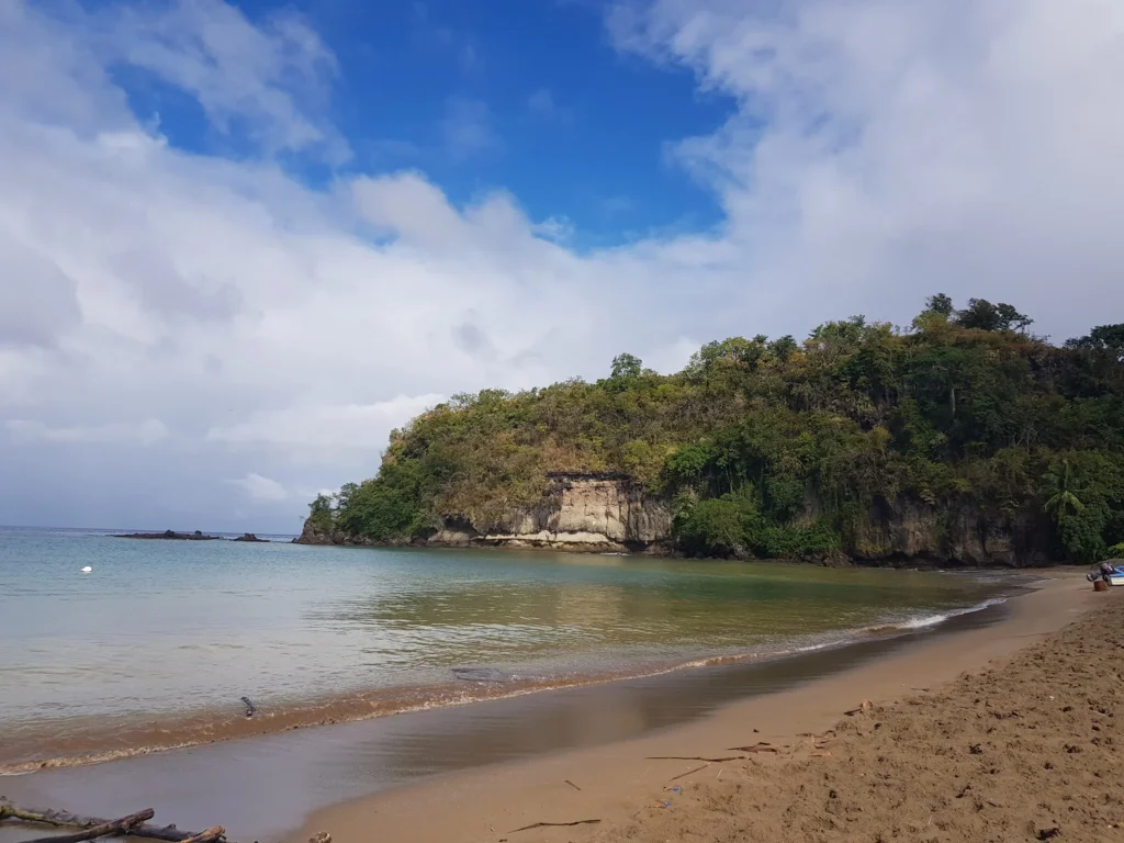 Cruising with Danny and Peter, Holland America Line, Zuiderdam, Castries, Saint Lucia | Castries Nature Expedition showcasing St. Lucia’s Black Sand Beach and Drive-In Volcano tour; includes scenic Caribbean black sand coastline, geothermal attractions with sulfur springs and mud pools, and volcanic crater views, offering an immersive St. Lucia eco-tour experience.