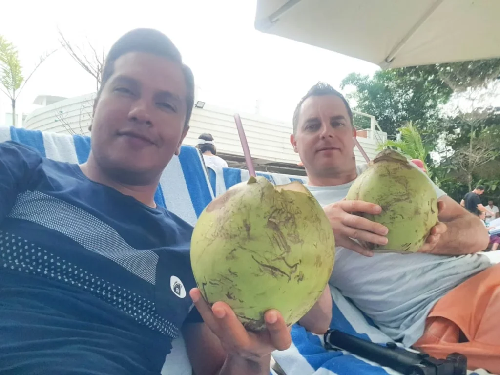 Cruising with Danny and Peter, Holland America Line, Westerdam, Sihanoukville, Cambodia | Pagoda visit in Sihanoukville during a cultural experience, featuring a monk blessing ceremony, vibrant local market tour, and serene beach retreat for a memorable spiritual and cultural day trip in Cambodia.