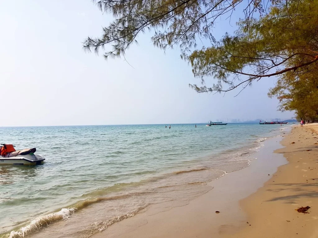 Cruising with Danny and Peter, Holland America Line, Westerdam, Sihanoukville, Cambodia | Pagoda visit in Sihanoukville during a cultural experience, featuring a monk blessing ceremony, vibrant local market tour, and serene beach retreat for a memorable spiritual and cultural day trip in Cambodia.